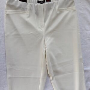 Robell Cream Slim Fit Pants, 29 1/2” inseam